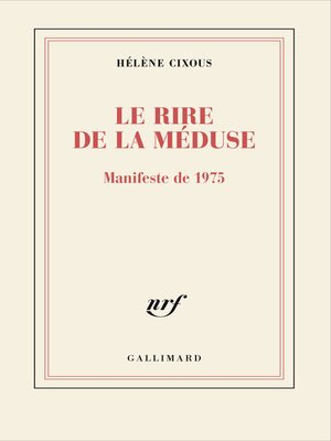 cover image of Le rire de la Méduse